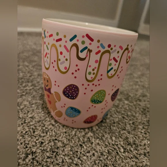Gingerbread Man Pink Mug With Candy Treats Peppermint & Pine - Picture 3 of 3
